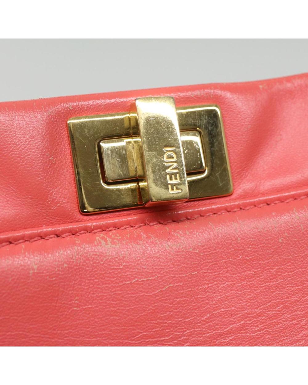 Orange Leather Fendi Handbag