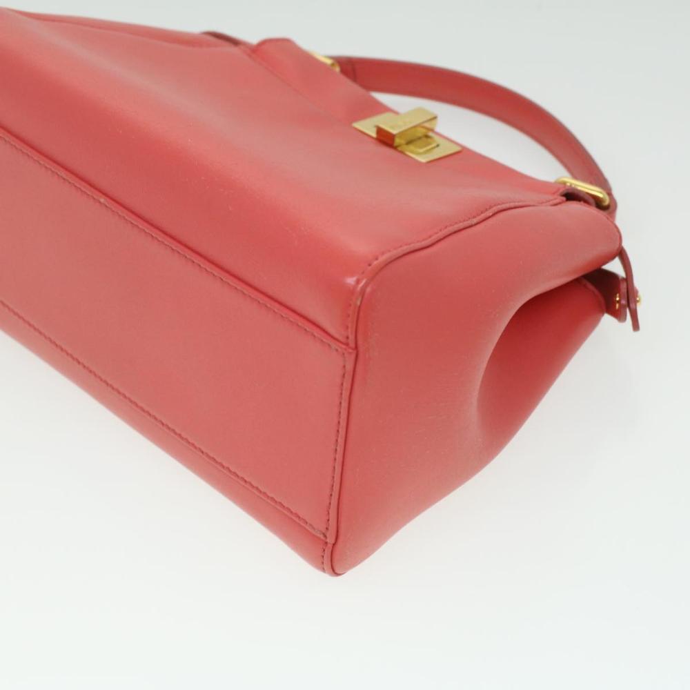 Orange Leather Fendi Handbag