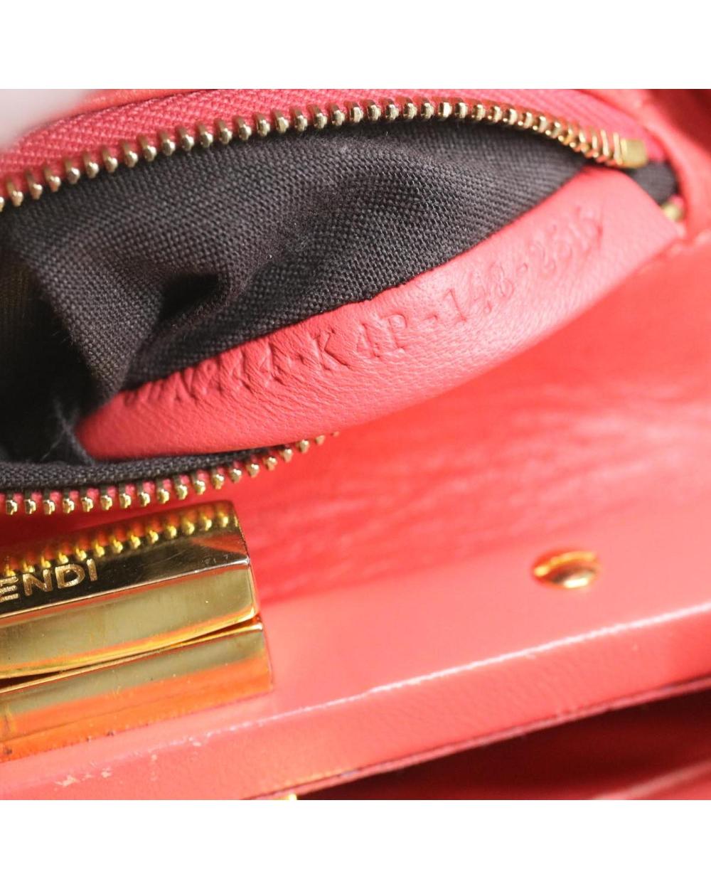 Orange Leather Fendi Handbag