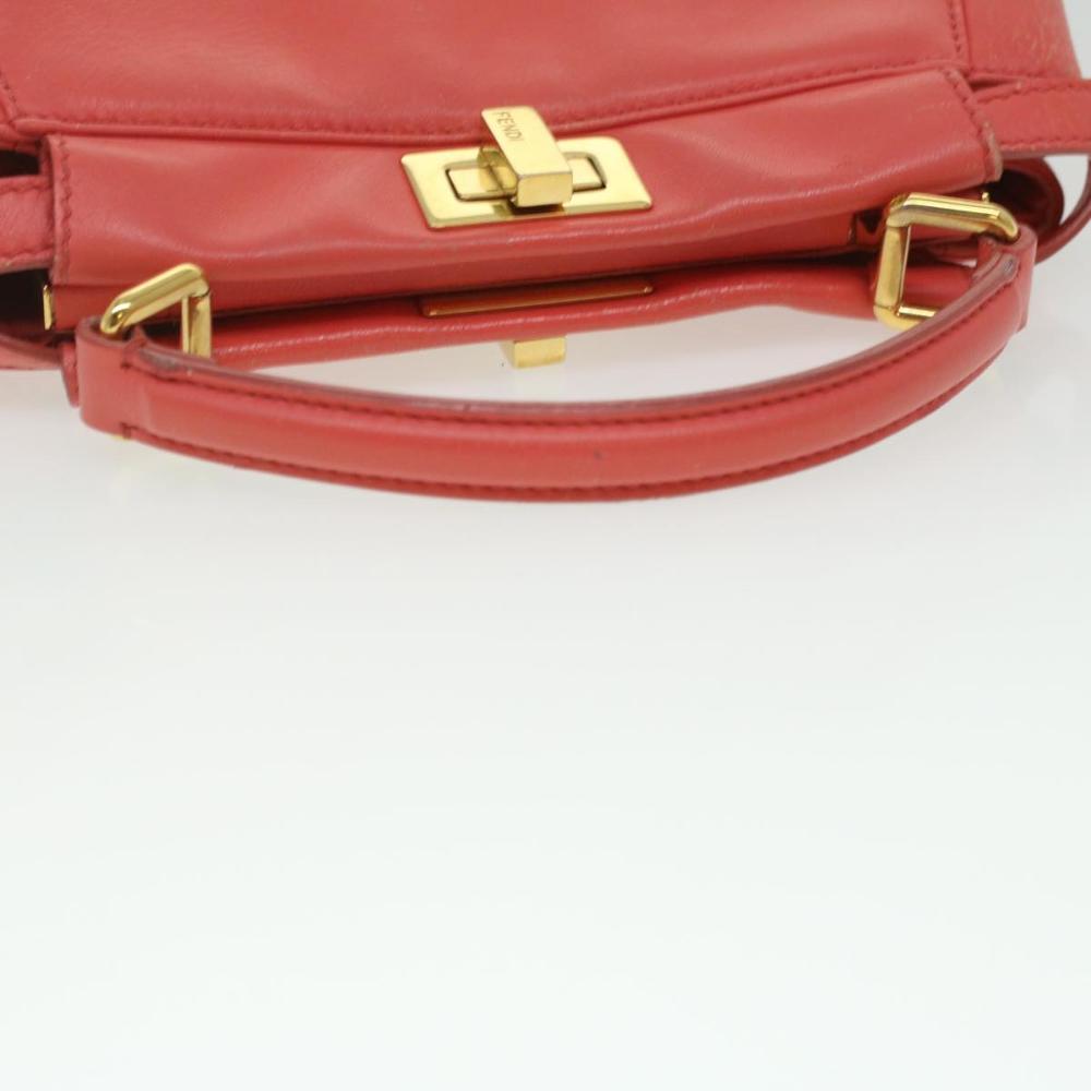 Orange Leather Fendi Peekaboo