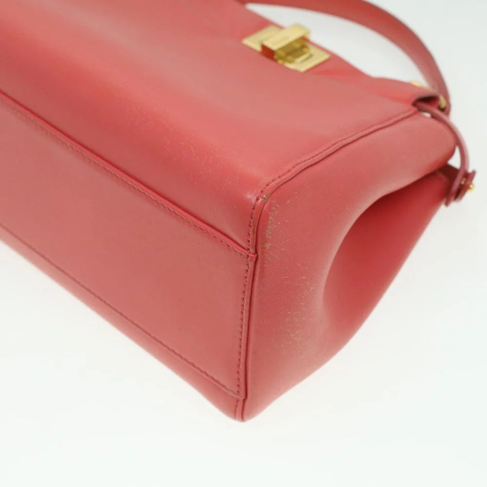 Orange Leather Fendi Handbag