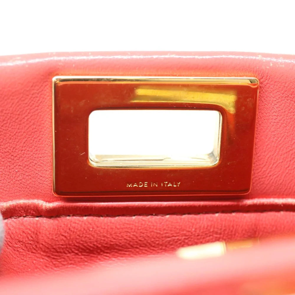 Orange Leather Fendi Handbag
