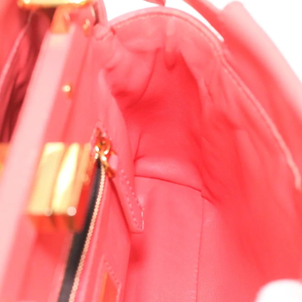 Orange Leather Fendi Handbag