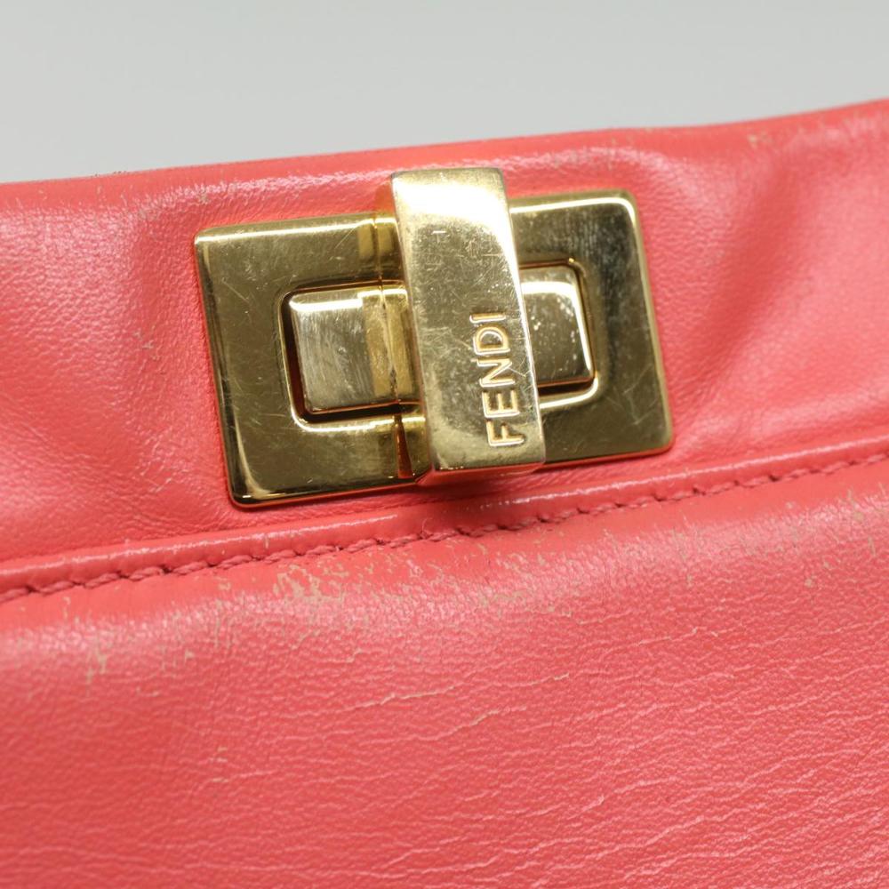 Orange Leather Fendi Peekaboo