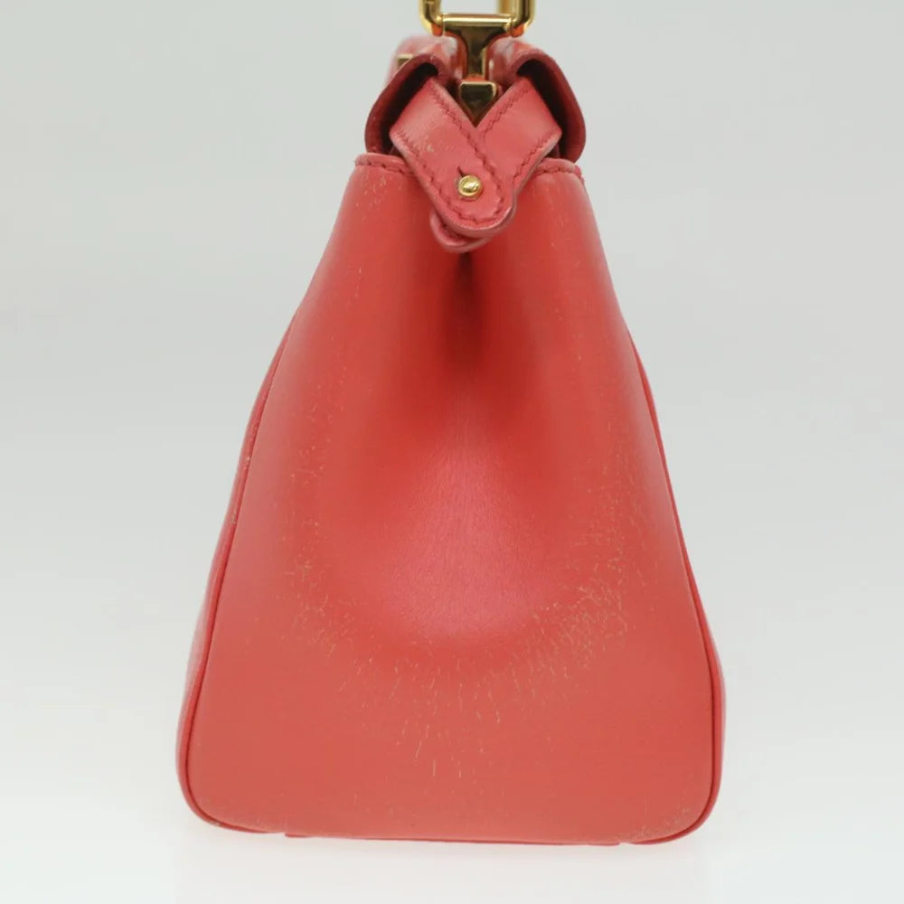 Orange Leather Fendi Handbag