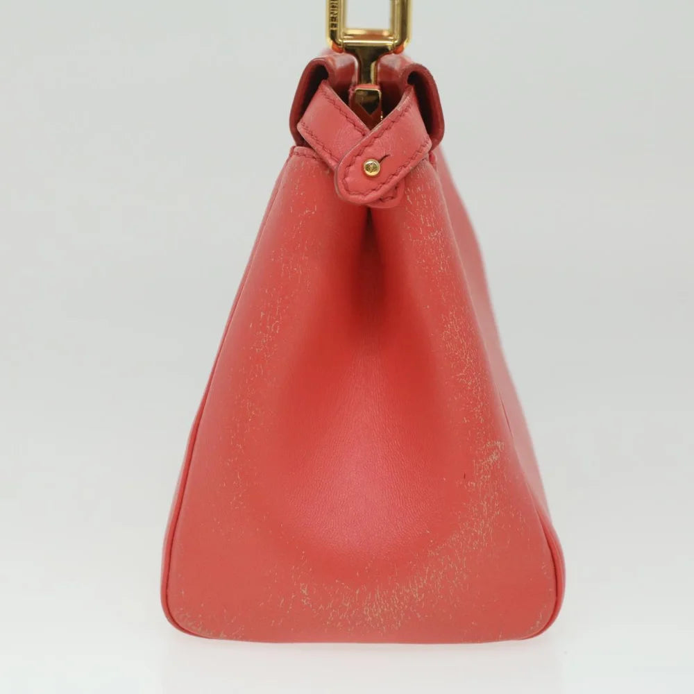 Orange Leather Fendi Handbag