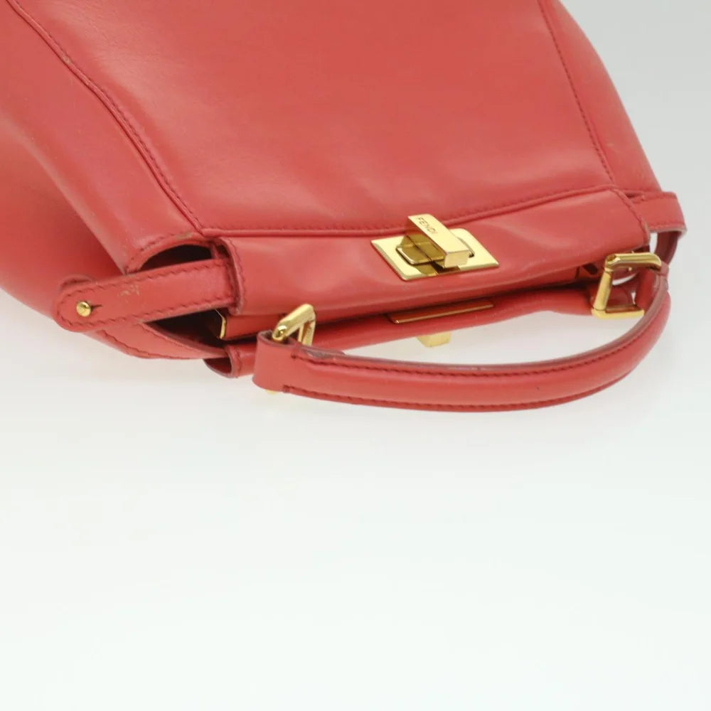 Orange Leather Fendi Handbag