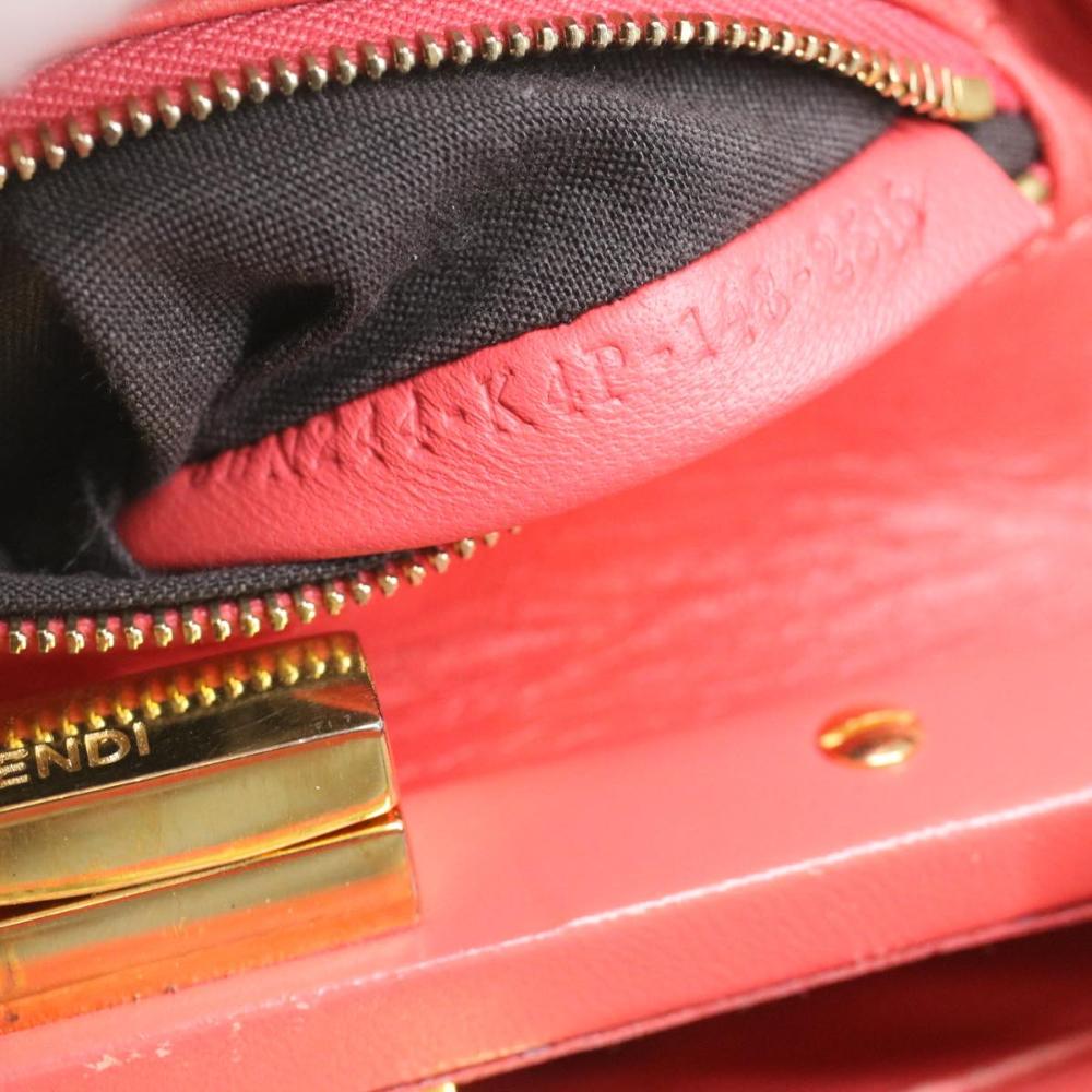 Orange Leather Fendi Peekaboo