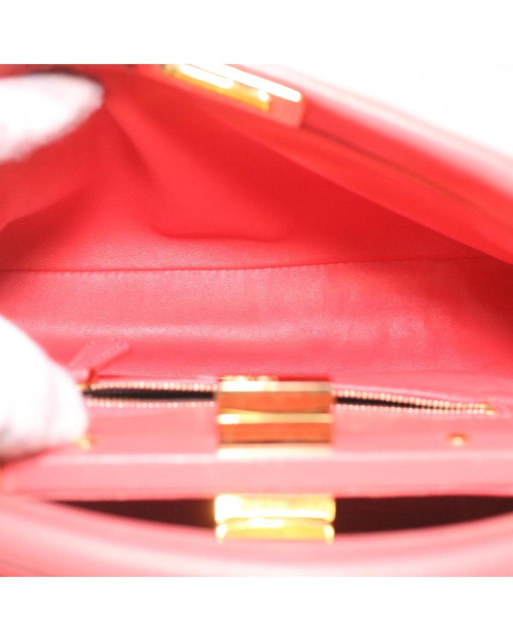 Orange Leather Fendi Handbag