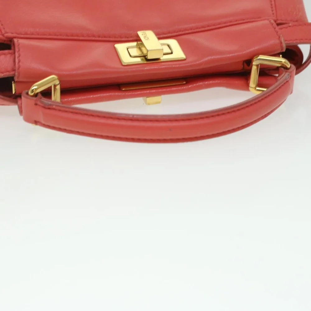 Orange Leather Fendi Handbag