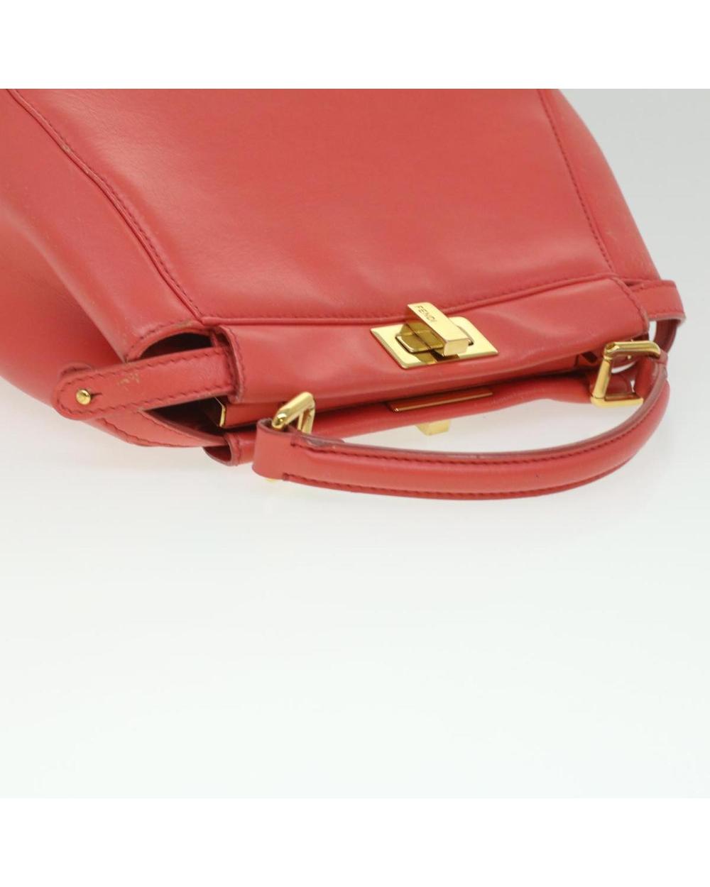 Orange Leather Fendi Handbag