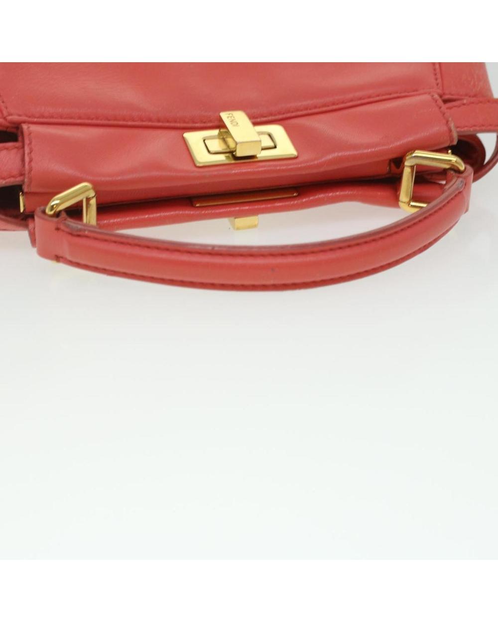 Orange Leather Fendi Handbag