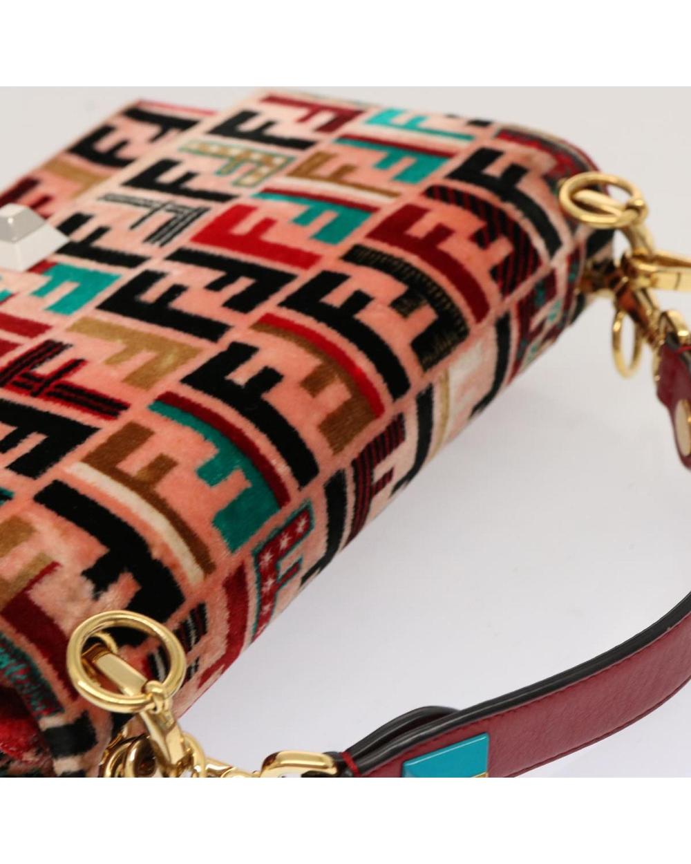 Pink Canvas Fendi Baguette