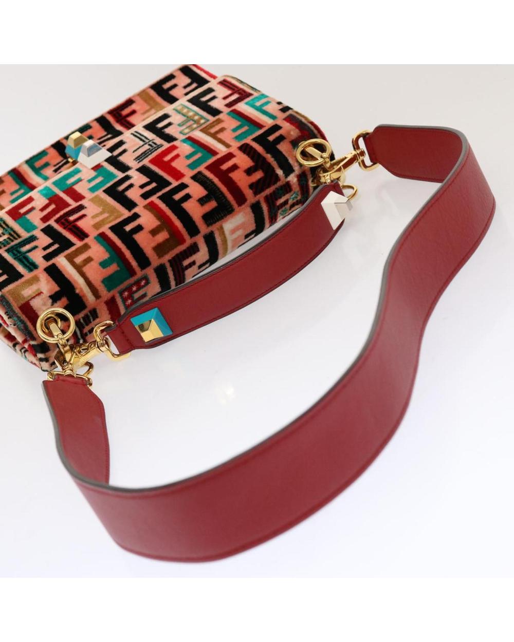 Pink Canvas Fendi Baguette