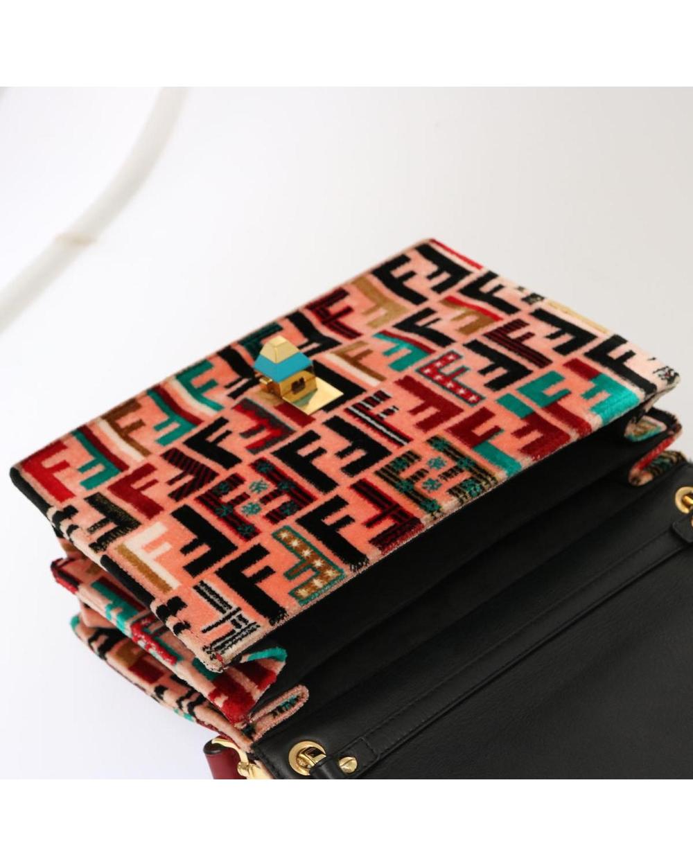 Pink Canvas Fendi Baguette