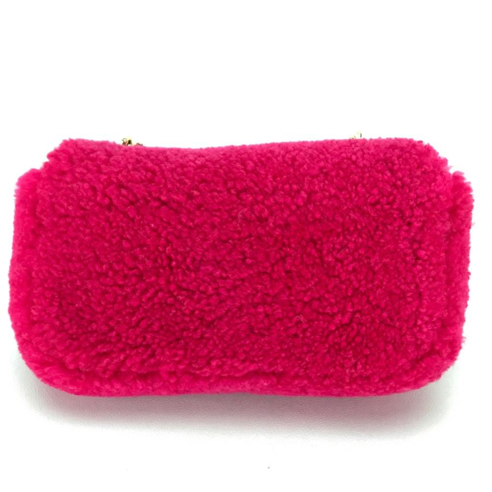 Pink Canvas Fendi Shoulder Bag
