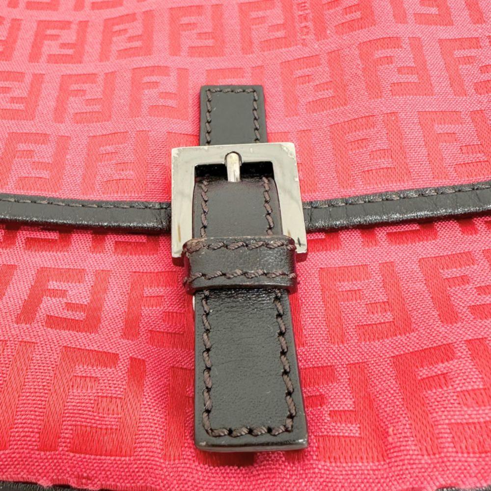 Pink Canvas Fendi Shoulder Bag
