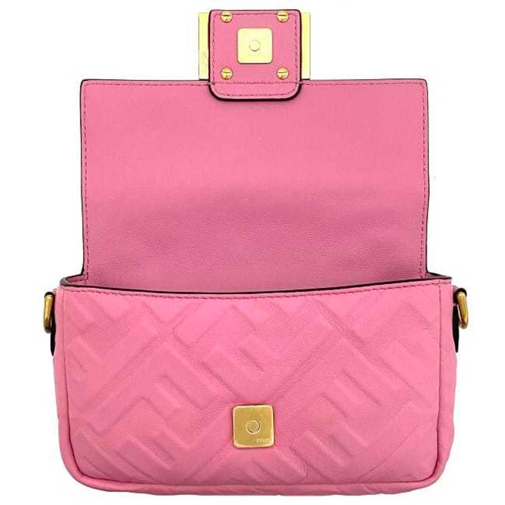 Pink Fabric Fendi Baguette