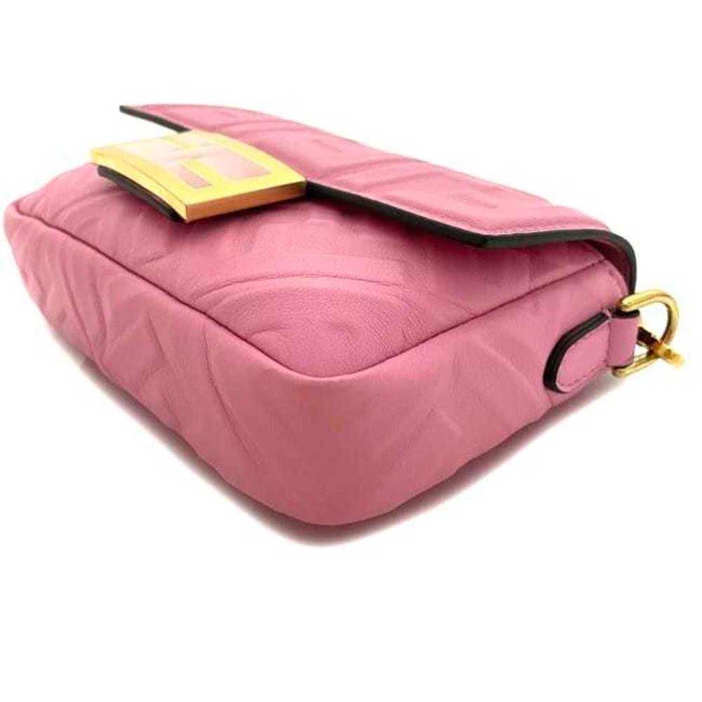 Pink Fabric Fendi Baguette