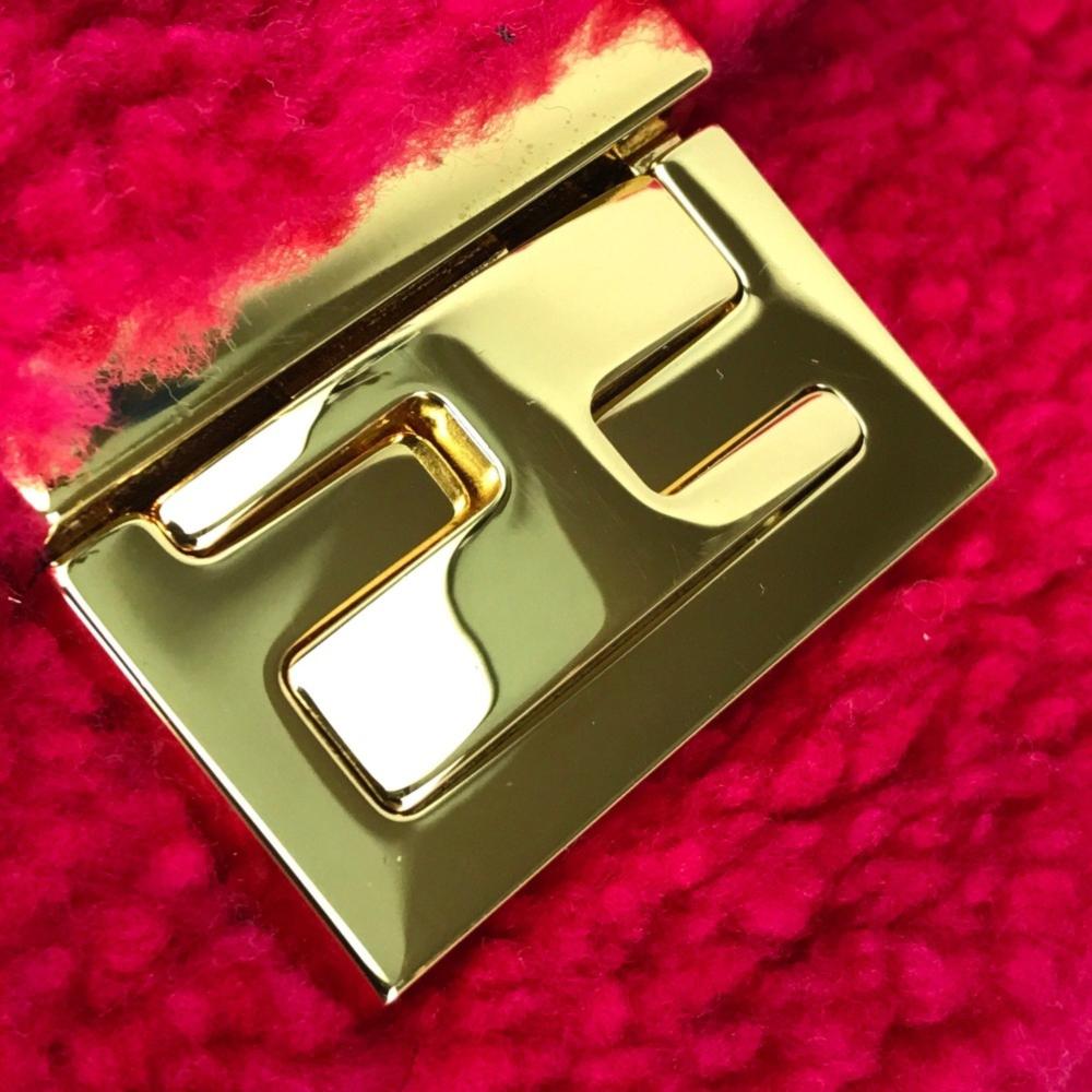 Pink Fur Fendi Baguette