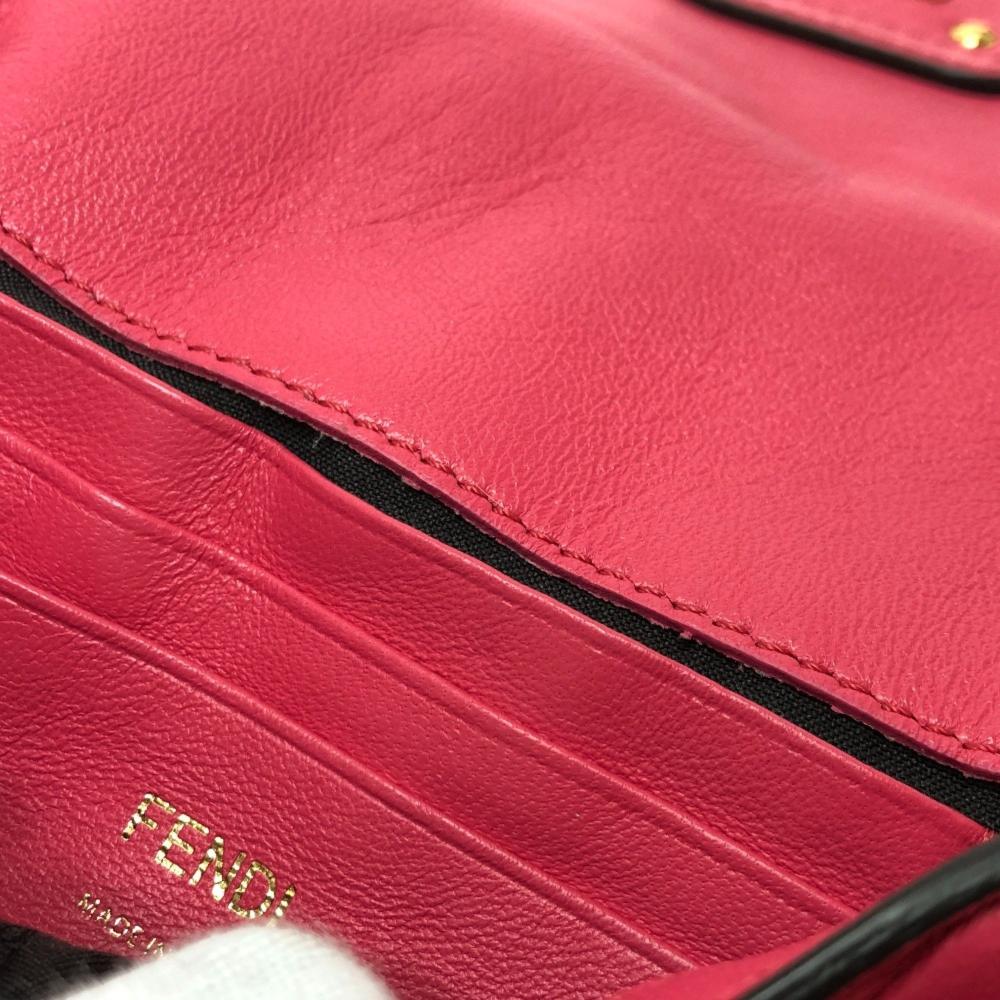 Pink Leather Fendi Baguette