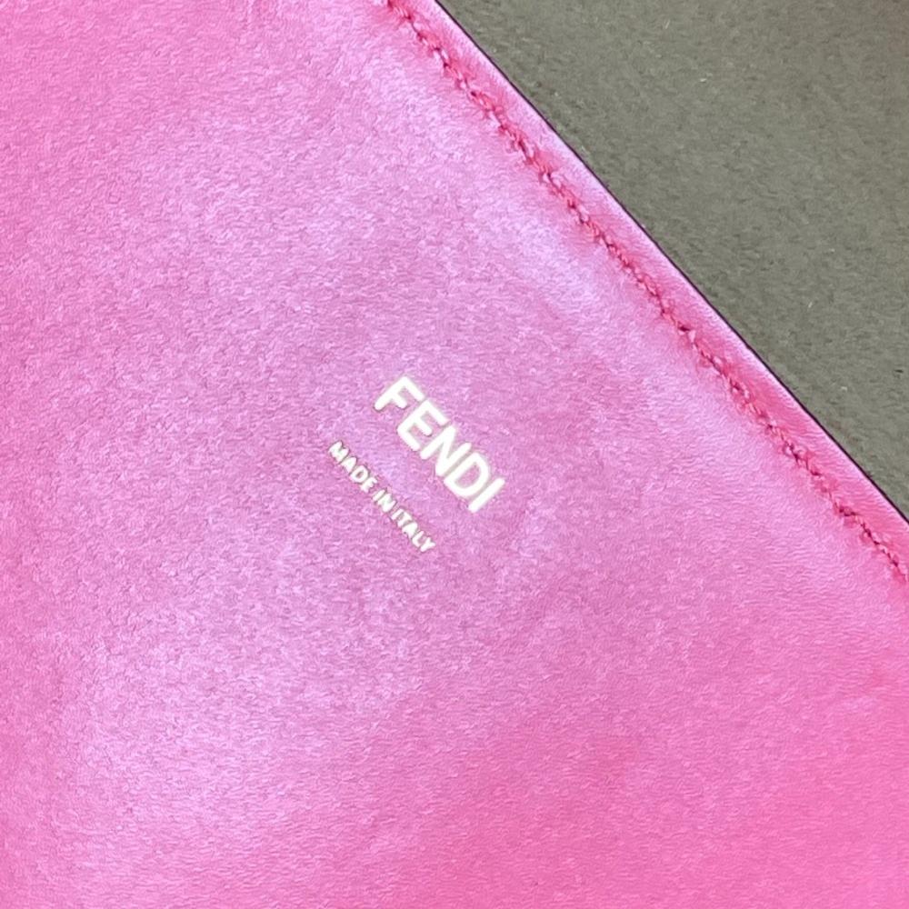 Pink Leather Fendi Baguette