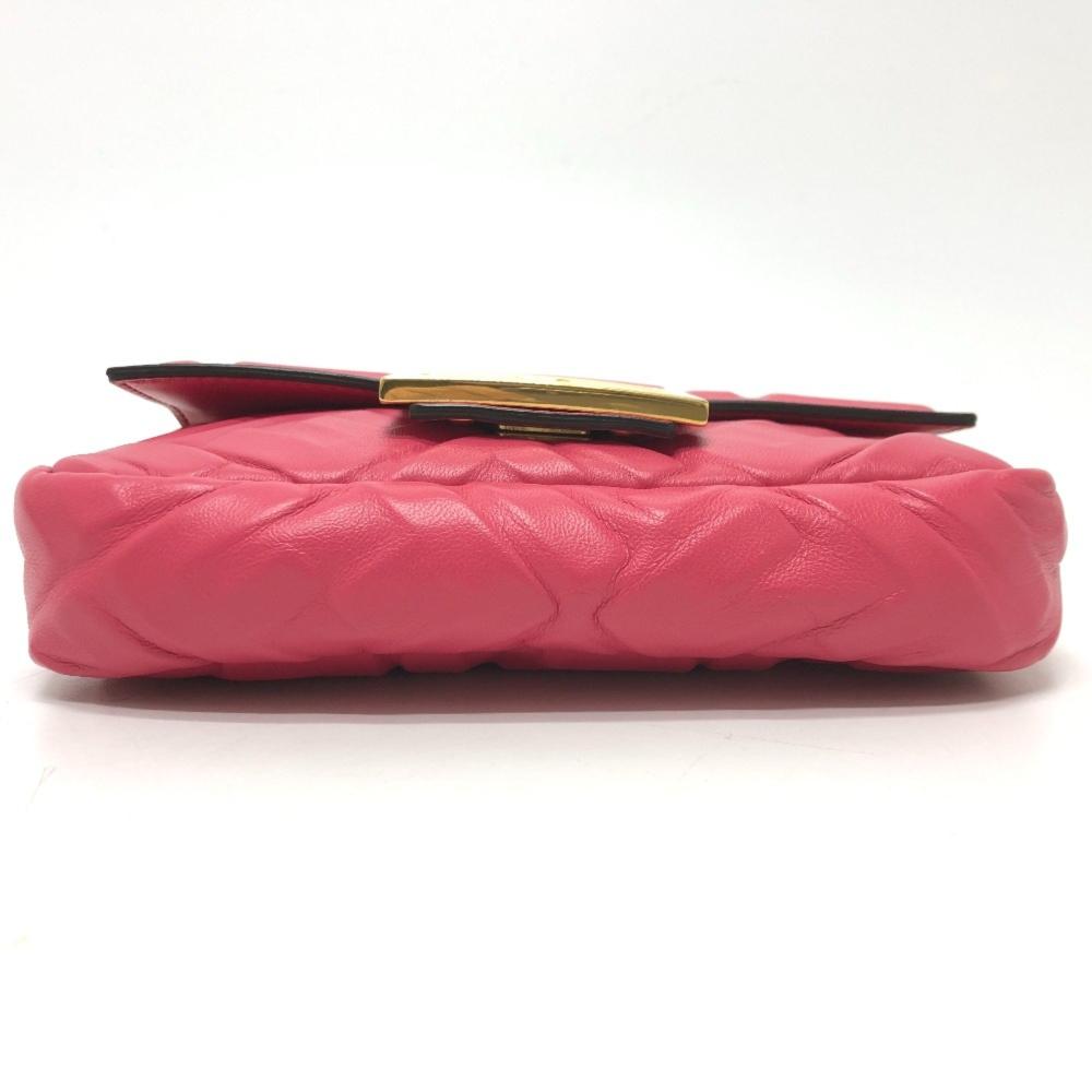 Pink Leather Fendi Baguette