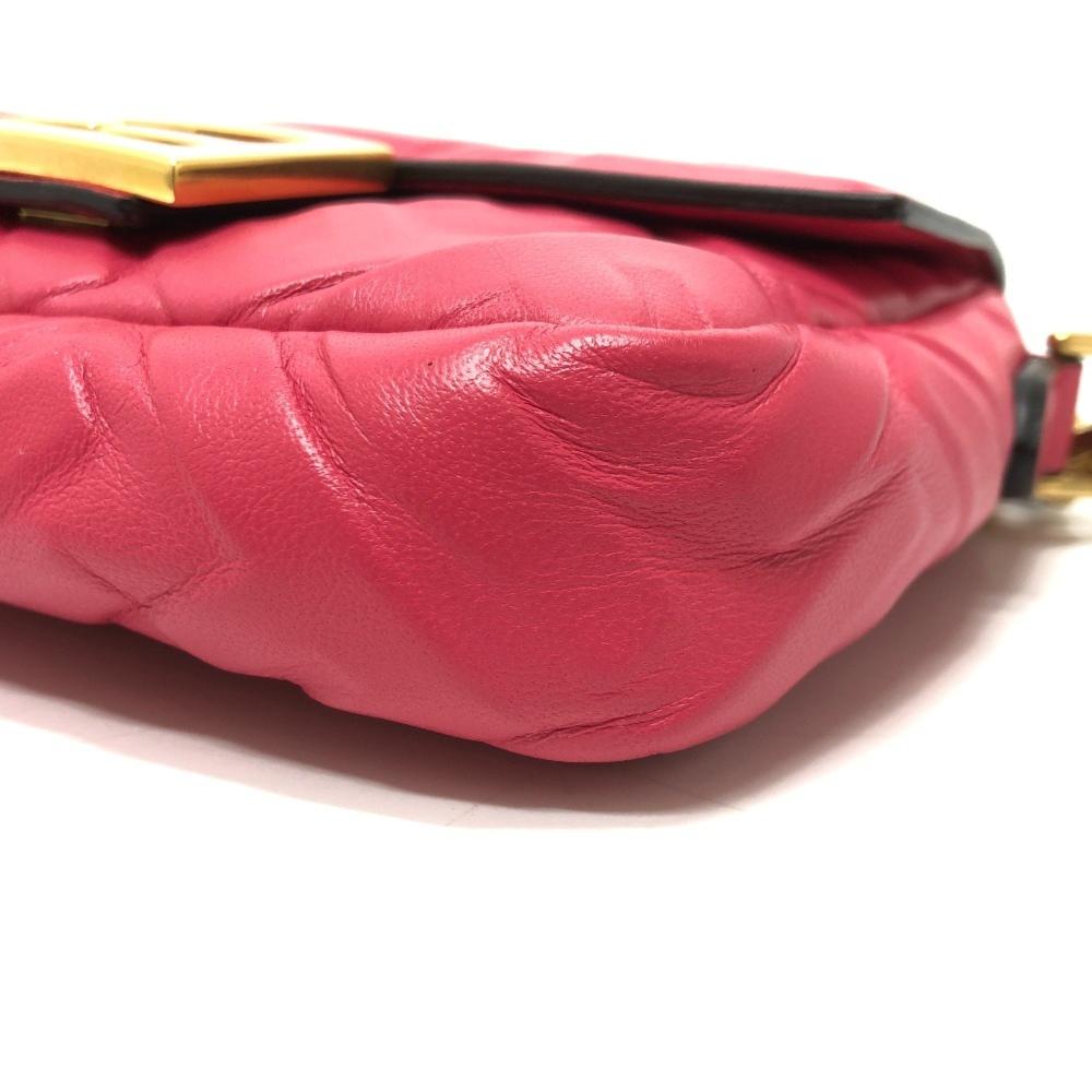 Pink Leather Fendi Baguette