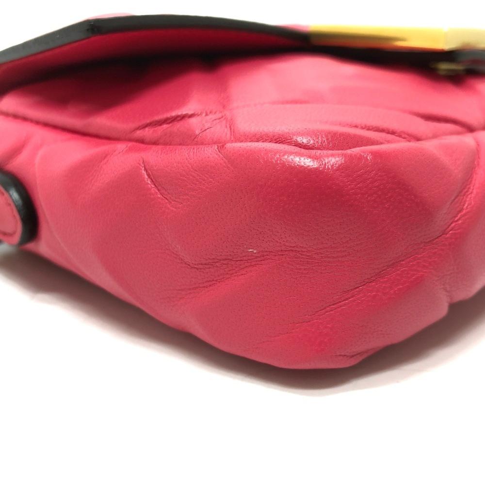 Pink Leather Fendi Baguette