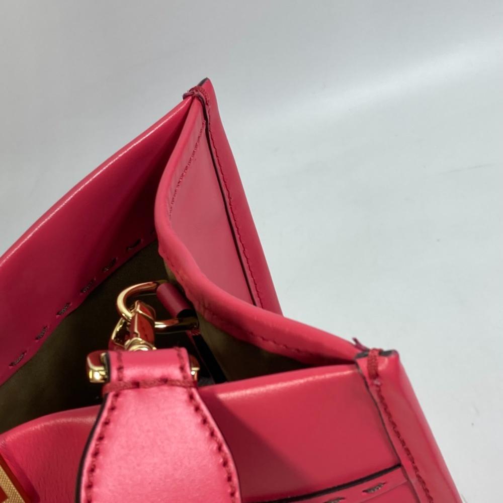 Pink Leather Fendi Baguette