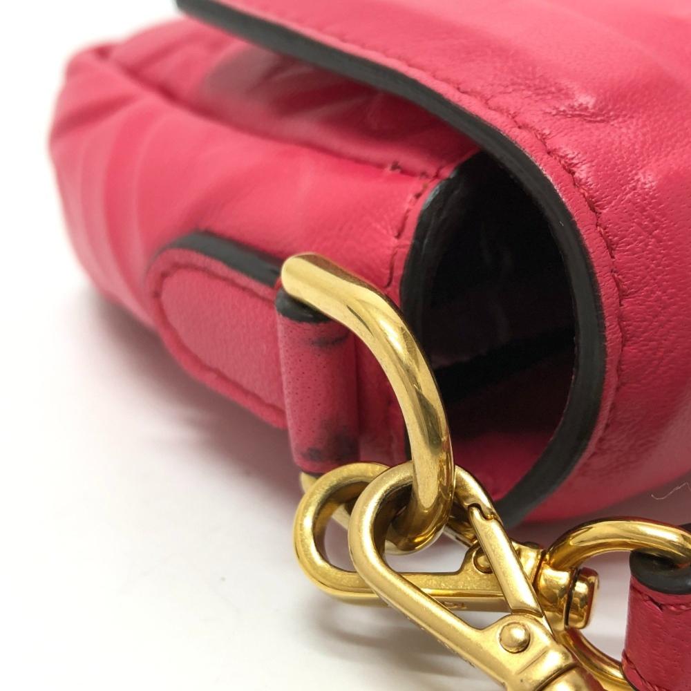 Pink Leather Fendi Baguette
