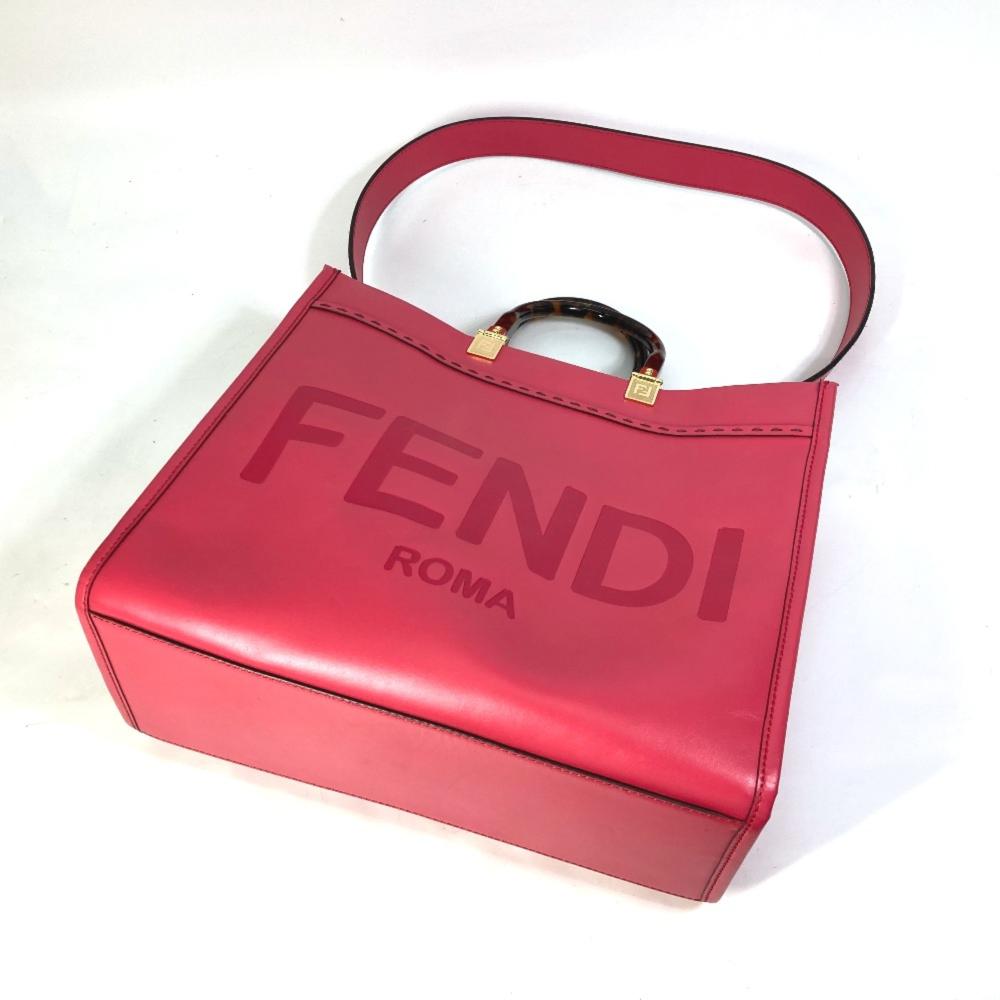 Pink Leather Fendi Baguette