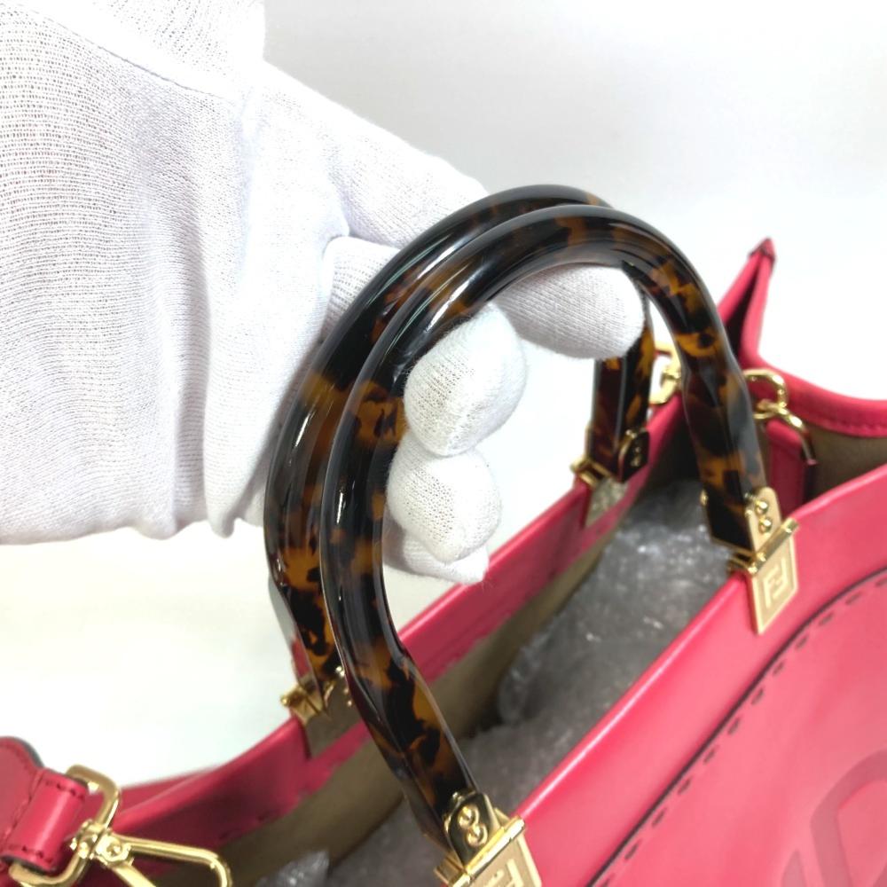 Pink Leather Fendi Baguette