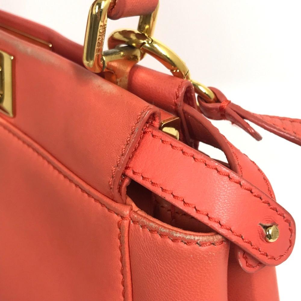 Pink Leather Fendi Handbag