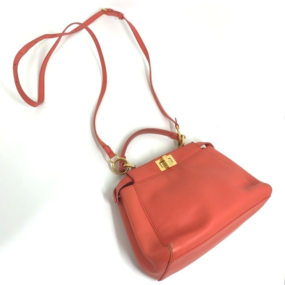 Pink Leather Fendi Handbag