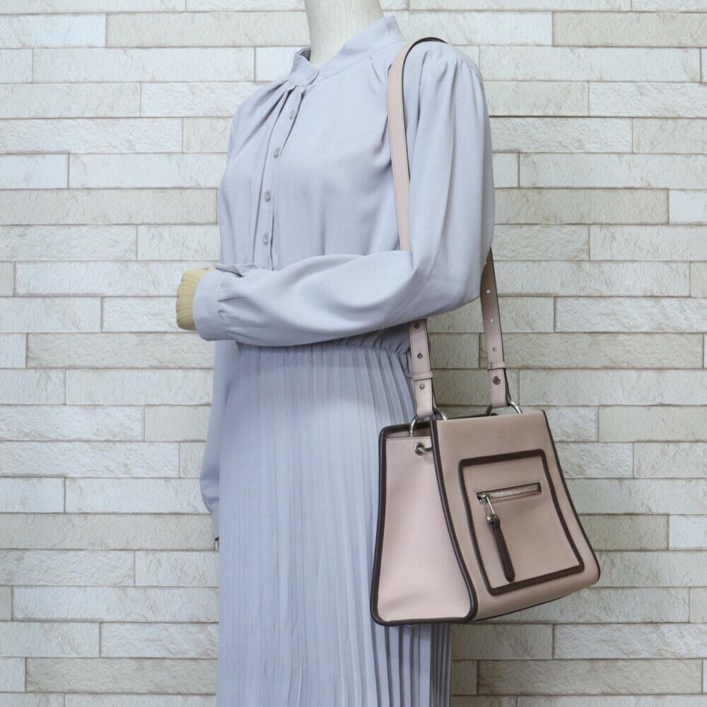Pink Leather Fendi Handbag