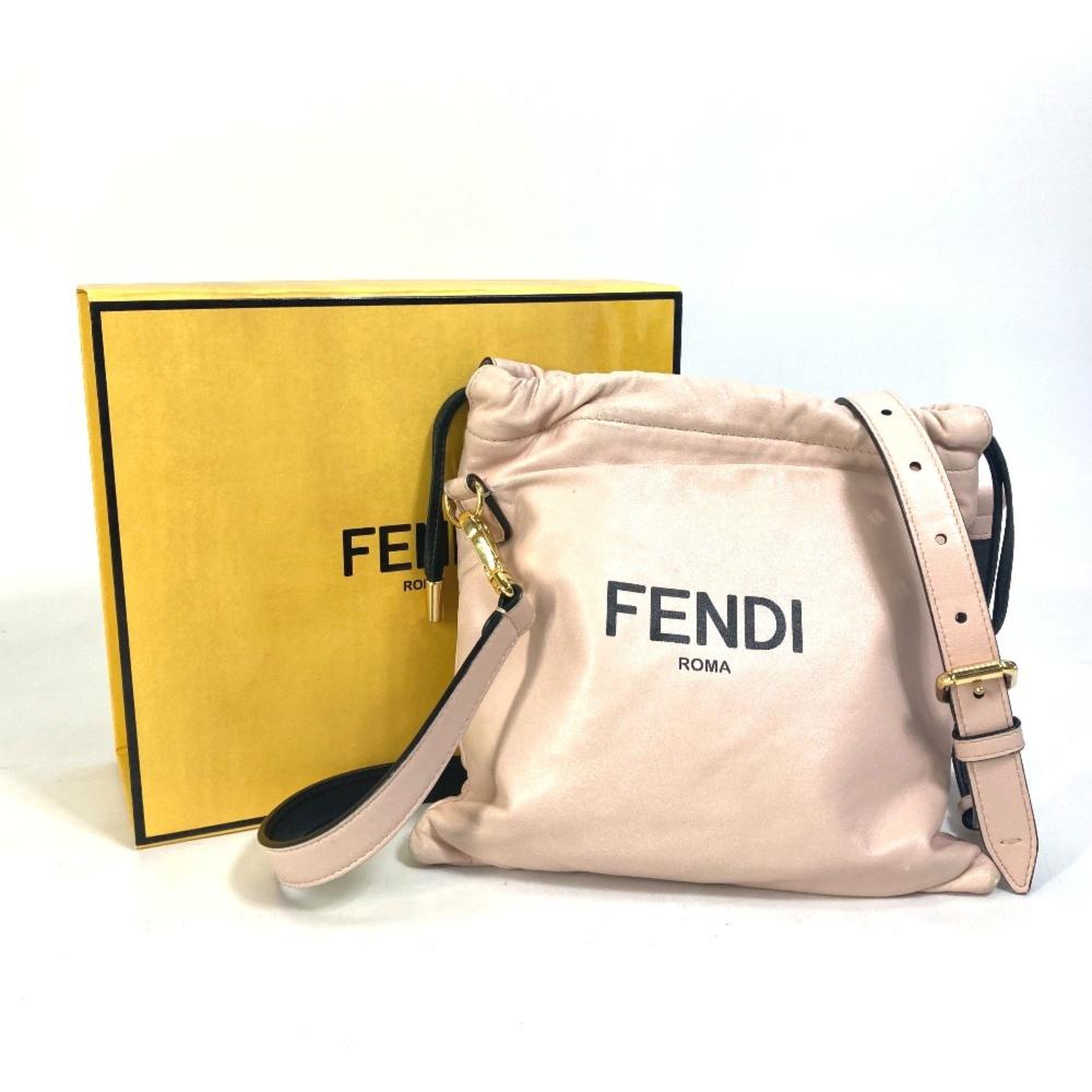 Pink Leather Fendi Shoulder Bag
