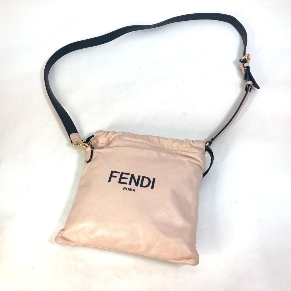 Pink Leather Fendi Shoulder Bag