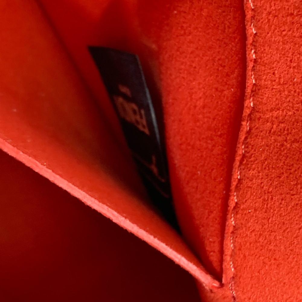 Red Canvas Fendi Shoulder Bag
