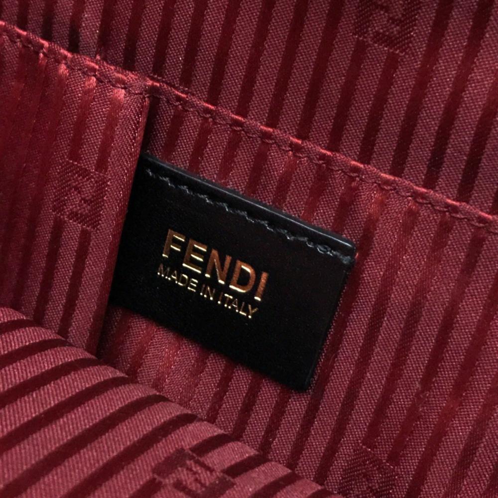 Red Leather Fendi Handbag