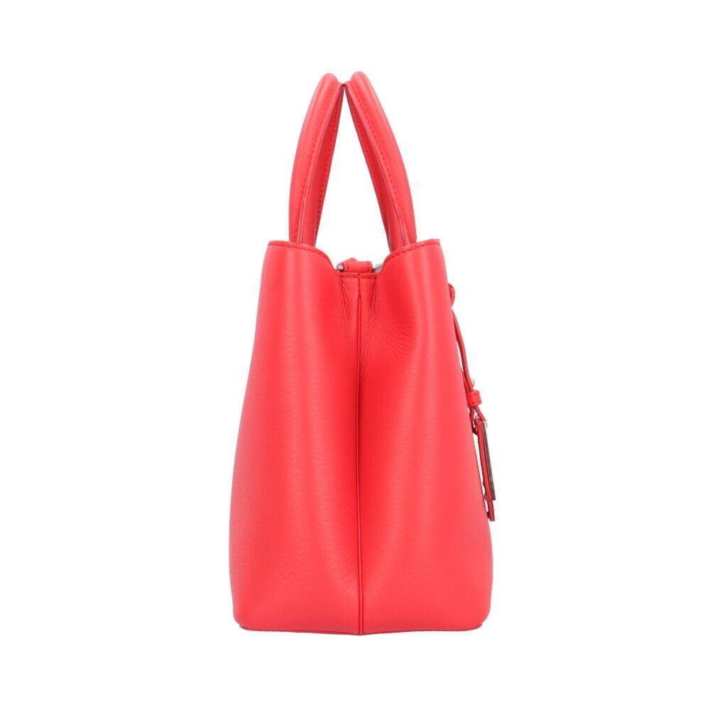 Red Leather Fendi Handbag