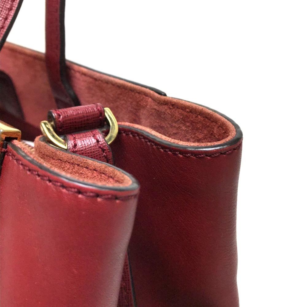 Red Leather Fendi Handbag