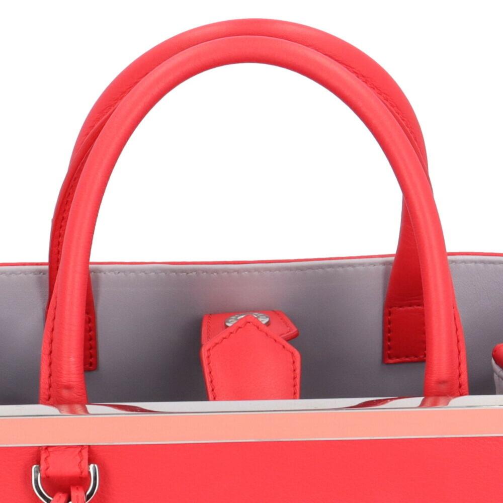 Red Leather Fendi Handbag