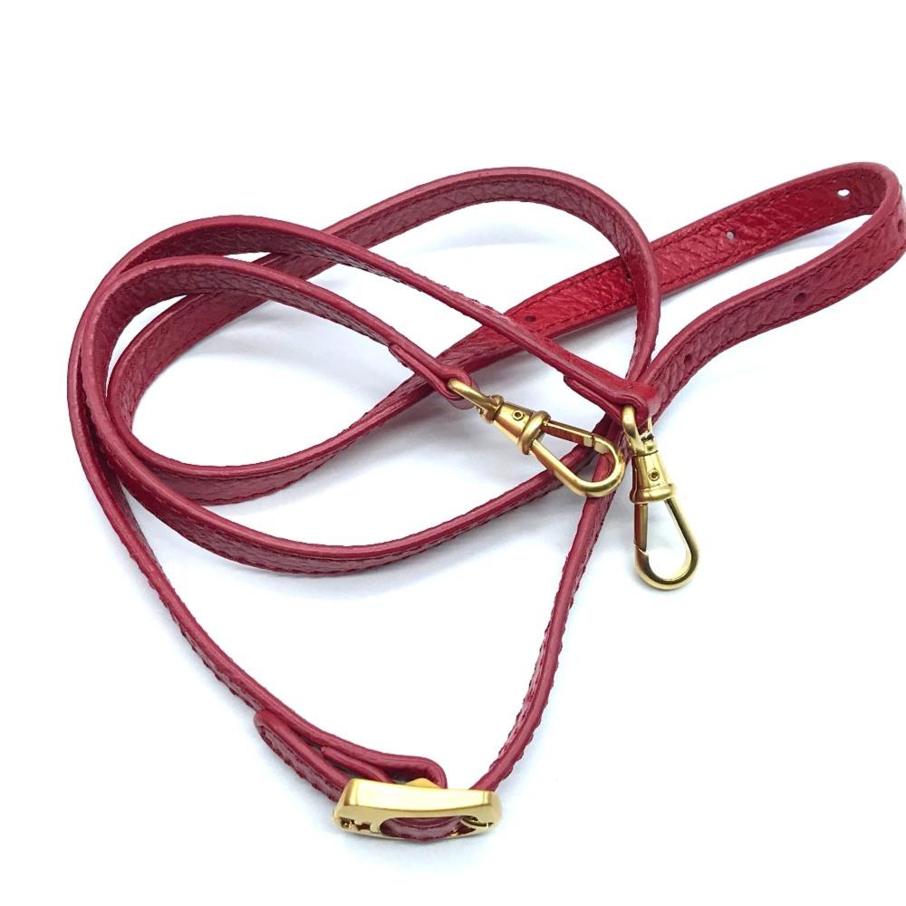 Red Leather Fendi Shoulder Bag