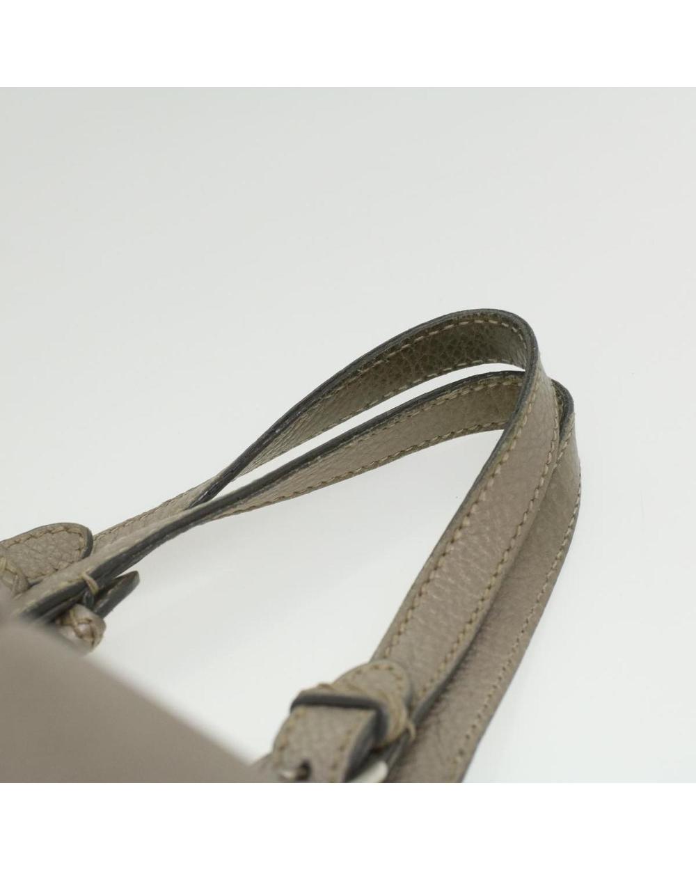 Silver Leather Fendi Handbag