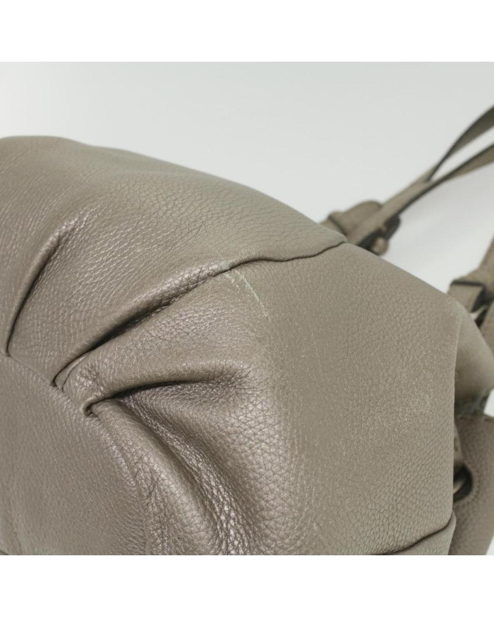 Silver Leather Fendi Handbag