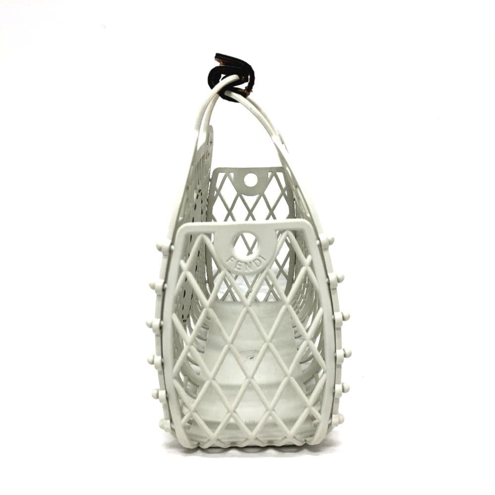 White Canvas Fendi Handbag