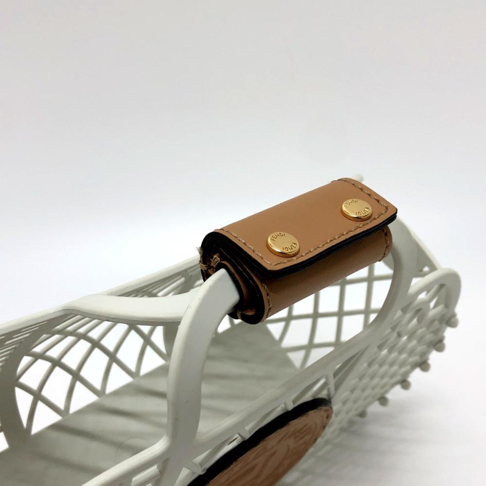 White Canvas Fendi Handbag