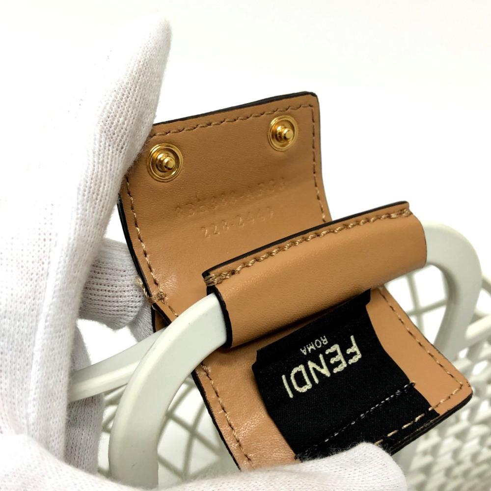 White Canvas Fendi Handbag