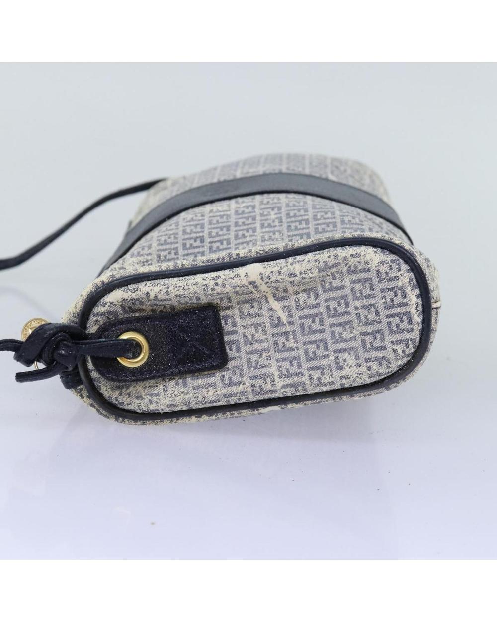 White Canvas Fendi Shoulder Bag